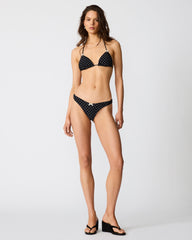 DARLING DOT BIKINI BOTTOM BLACK MULTI
