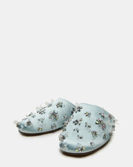 PEARSON BLUE SATIN RHINESTONES