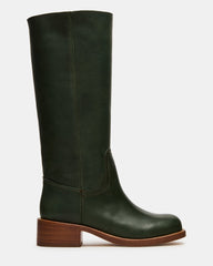 RIGGS DARK GREEN LEATHER
