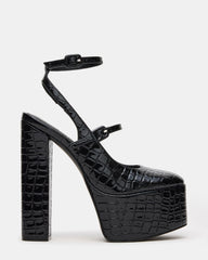 SCOTLYN BLACK CROCODILE