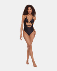 SHINE BRIGHT ONE PIECE SWIMSUIT RAVEN