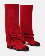 BOZEMAN RED SUEDE