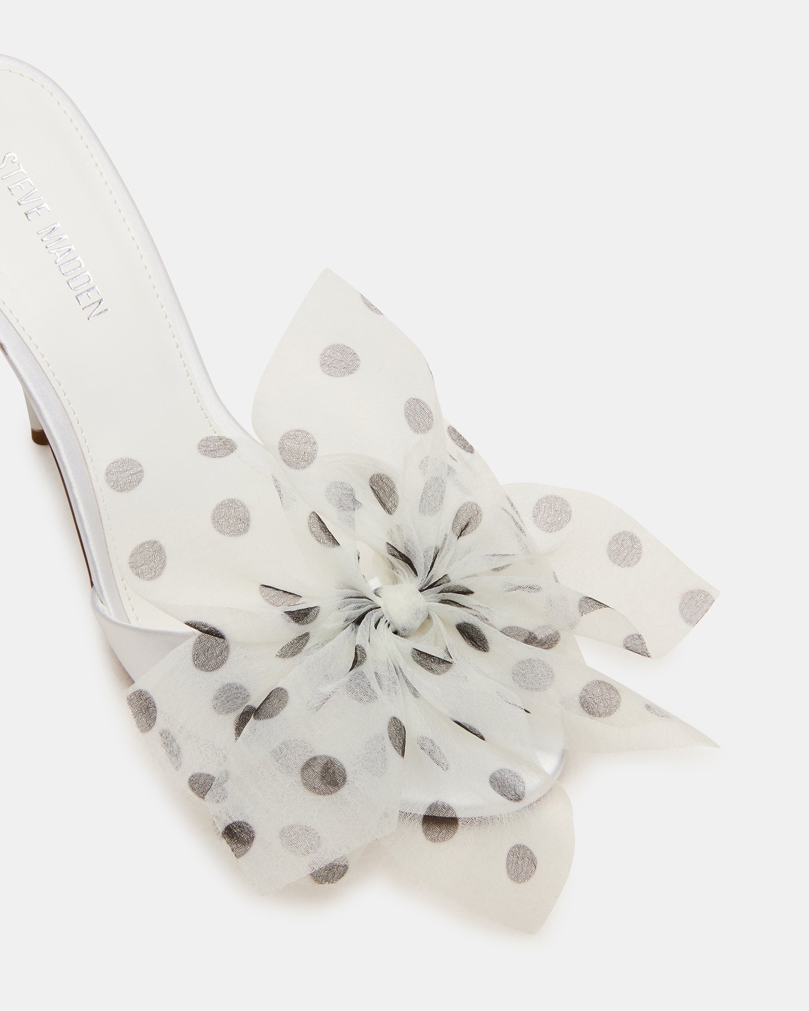 DAVINA TULLE WHITE/BLACK POLKA DOT