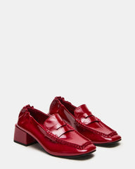 ESTEE RED CRINKLE PATENT