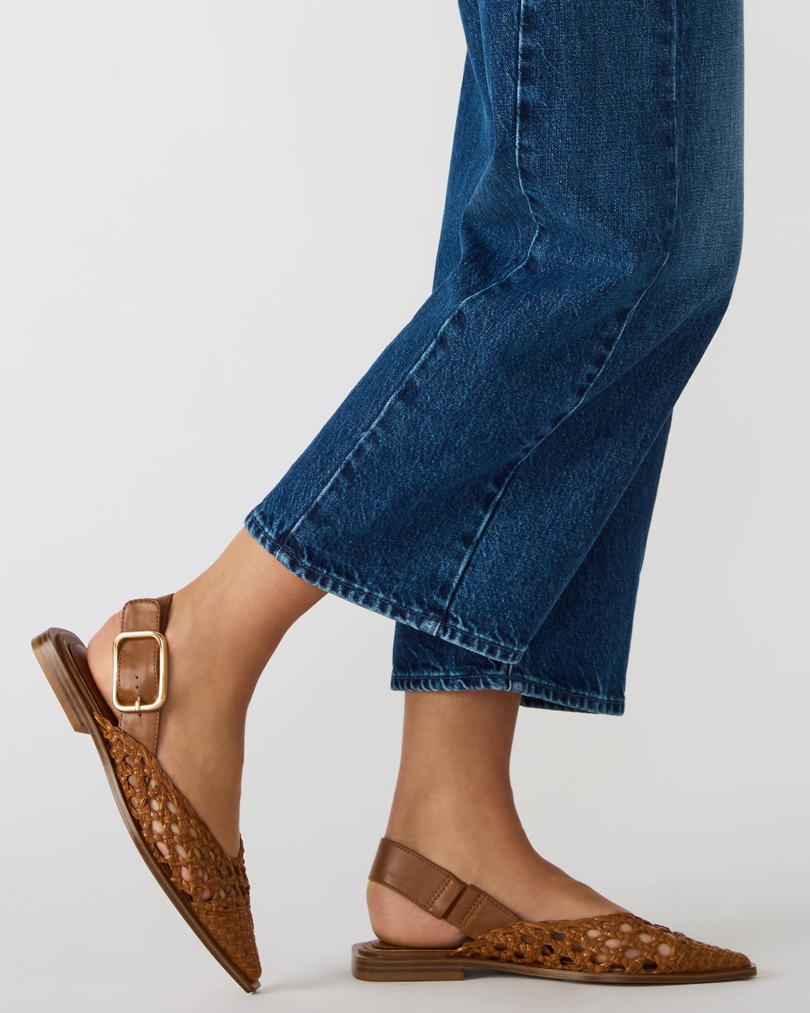 SHAY WOVEN COGNAC